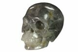 Realistic, Carved Smoky Quartz Crystal Skull #151174-1